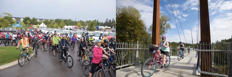 image of cyclers enjoying cycle events