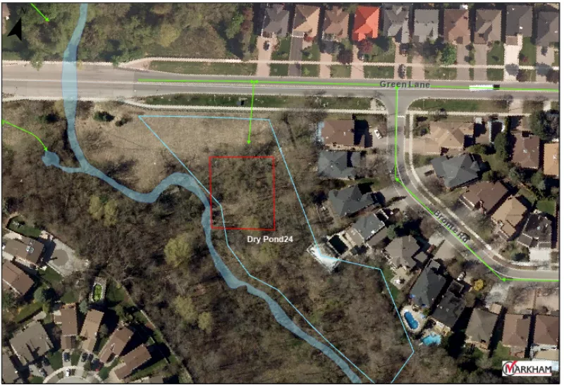 Location map for erosion restoration project