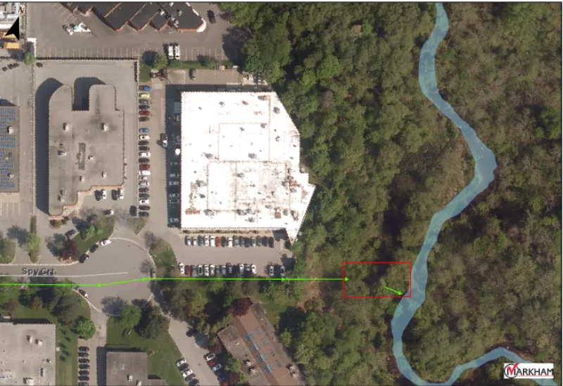 Location map for the erosion restoration project