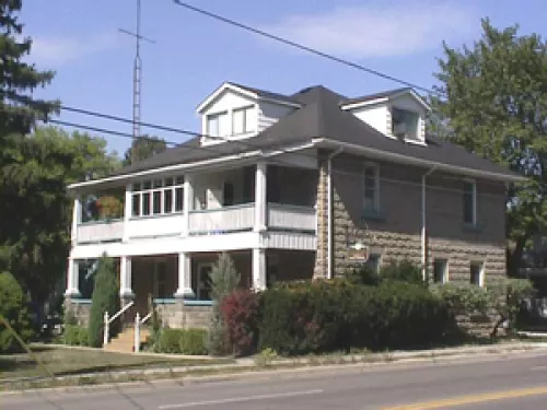 present day view of the Byer Cancer Hospital building