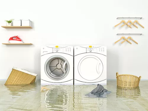 image of a flooded laundry room