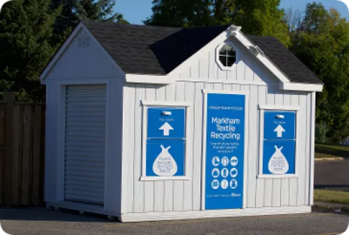 recycling building in neighbourhood