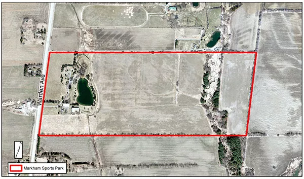 Markham Sports Park: Site Map (Aerial Photo)