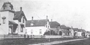 early view of house on Peter Street, Mount-Joy