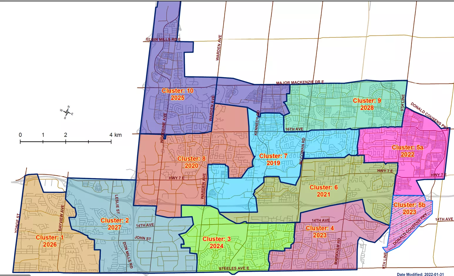 Sanitary and Storm Sewer Inspection and Repair cluster map