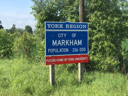 As of Monday morning, 23 new gateway signs that read, 