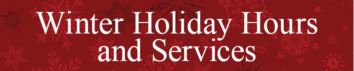 Holiday Closures Banner